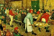 Pieter Bruegel flamlandskt bondbrollop, oil